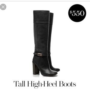 Tory Burch Black Jenna Tumbled Leather Boots‎ shoes luxury